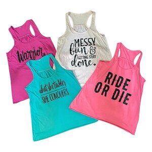 Bella Flowy Tanks, Lot of 4, Small, GUC!